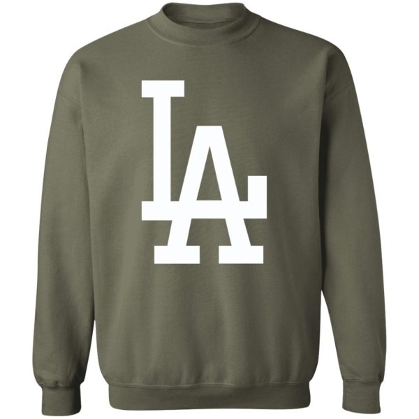 Los Angeles Dodgers Baseball Unisex Sizing Blend Material Gildan Crewneck Pullover Sweatshirt - Image 6