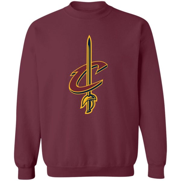 Cleveland Cavaliers Basketball  Unisex Sizing Blend Material Gildan Crewneck Pullover Sweatshirt - Image 5