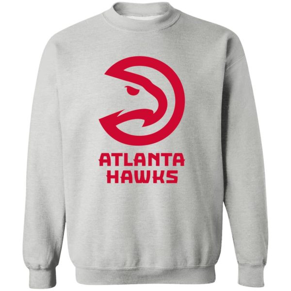 Atlanta Hawks Basketball Unisex Sizing Blend Material Gildan Crewneck Pullover Sweatshirt - Image 2