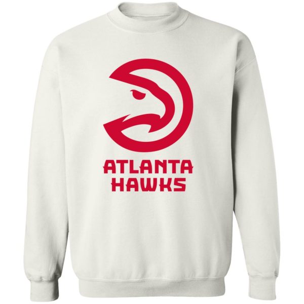 Atlanta Hawks Basketball Unisex Sizing Blend Material Gildan Crewneck Pullover Sweatshirt - Image 3