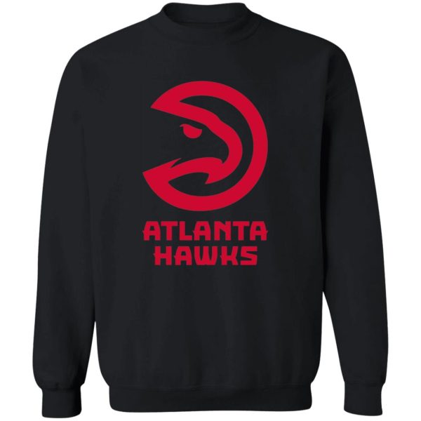 Atlanta Hawks Basketball Unisex Sizing Blend Material Gildan Crewneck Pullover Sweatshirt - Image 4