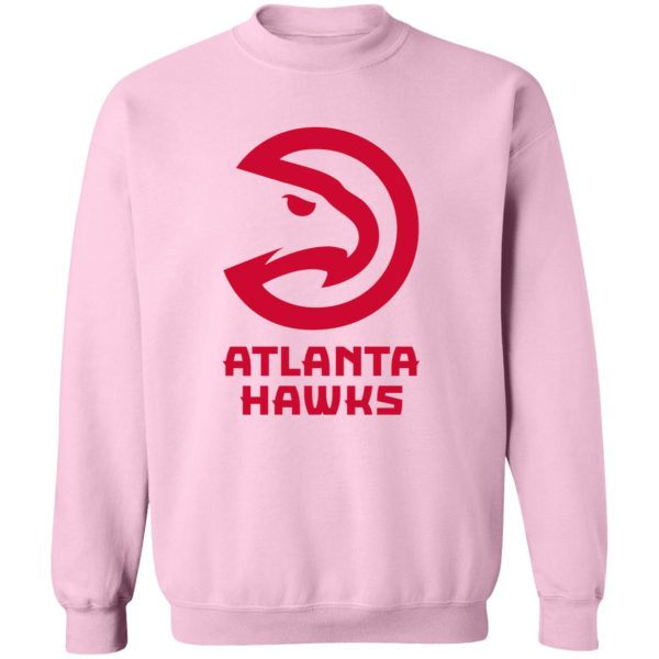 Atlanta Hawks Basketball Unisex Sizing Blend Material Gildan Crewneck Pullover Sweatshirt - Image 8