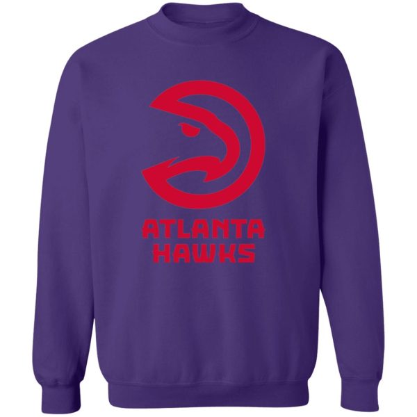 Atlanta Hawks Basketball Unisex Sizing Blend Material Gildan Crewneck Pullover Sweatshirt - Image 11