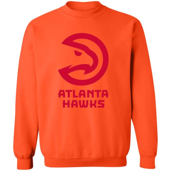 Atlanta Hawks Basketball Unisex Sizing Blend Material Gildan Crewneck Pullover Sweatshirt - Image 12