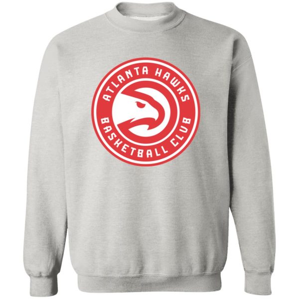 Atlanta Hawks Basketball  Unisex Sizing Blend Material Gildan Crewneck Pullover Sweatshirt