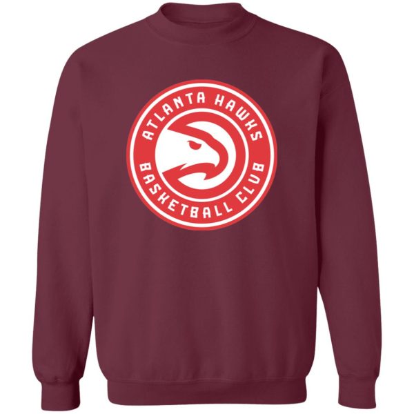 Atlanta Hawks Basketball  Unisex Sizing Blend Material Gildan Crewneck Pullover Sweatshirt - Image 5