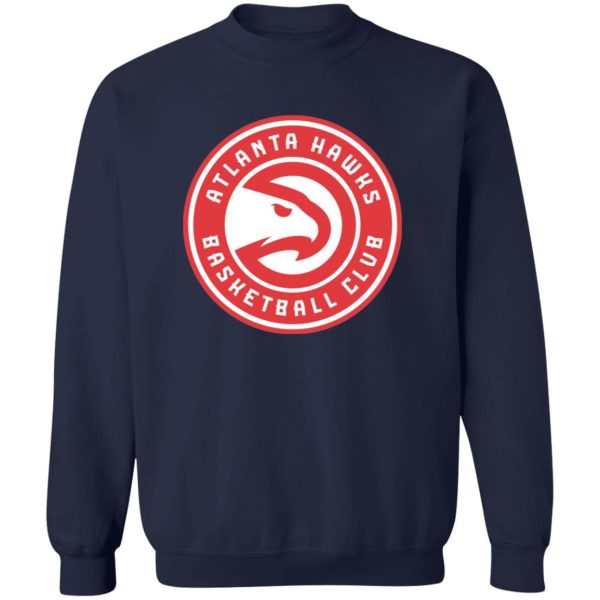 Atlanta Hawks Basketball  Unisex Sizing Blend Material Gildan Crewneck Pullover Sweatshirt - Image 6