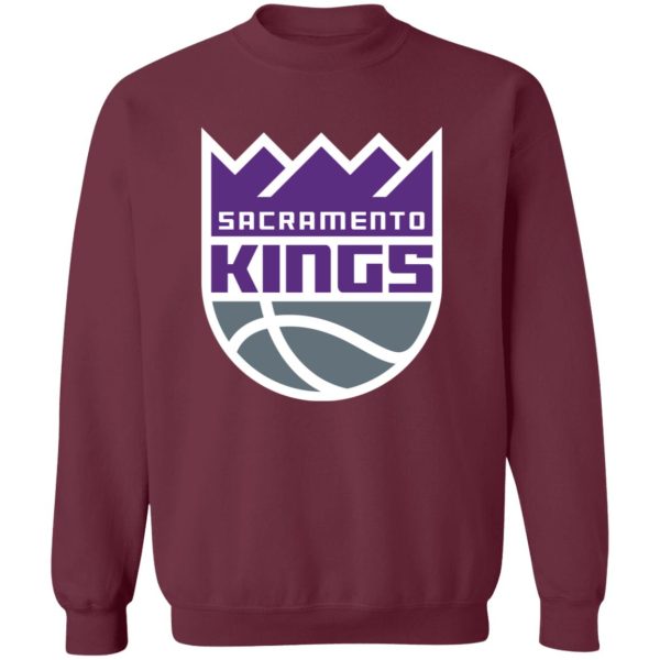 Sacramento Kings Basketball  Unisex Sizing Blend Material Gildan Crewneck Pullover Sweatshirt - Image 5