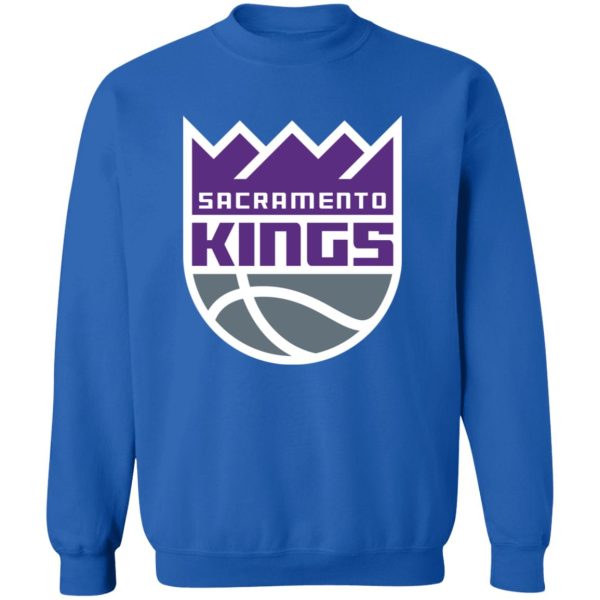 Sacramento Kings Basketball  Unisex Sizing Blend Material Gildan Crewneck Pullover Sweatshirt - Image 9