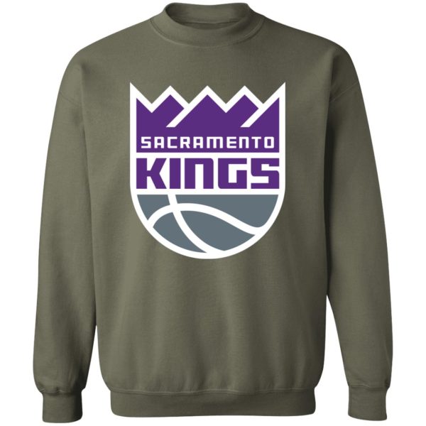 Sacramento Kings Basketball  Unisex Sizing Blend Material Gildan Crewneck Pullover Sweatshirt - Image 7