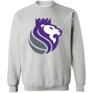 Sacramento Kings Basketball  Unisex Sizing Blend Material Crewneck Pullover Sweatshirt
