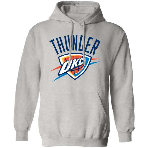 Oklahoma City Thunder Basketball  Unisex Sizing Blend Material Pullover Hoodie