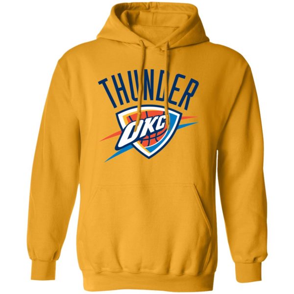 Oklahoma City Thunder Basketball  Unisex Sizing Blend Material Pullover Hoodie - Image 4