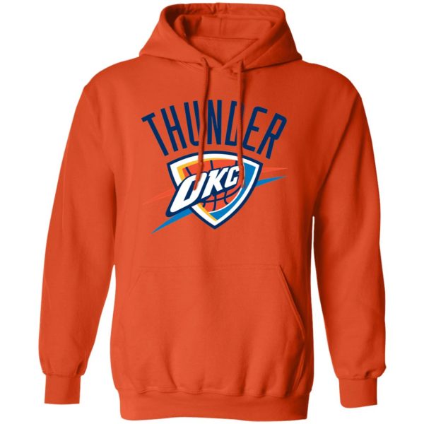 Oklahoma City Thunder Basketball  Unisex Sizing Blend Material Pullover Hoodie - Image 7