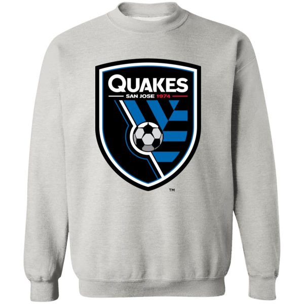 San Jose Earthquakes Unisex Sizing Blend Material Crewneck Pullover Sweatshirt