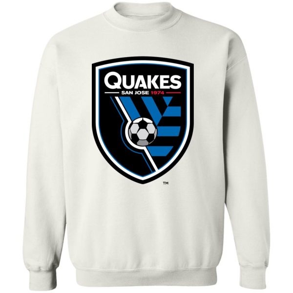 San Jose Earthquakes Unisex Sizing Blend Material Crewneck Pullover Sweatshirt - Image 3