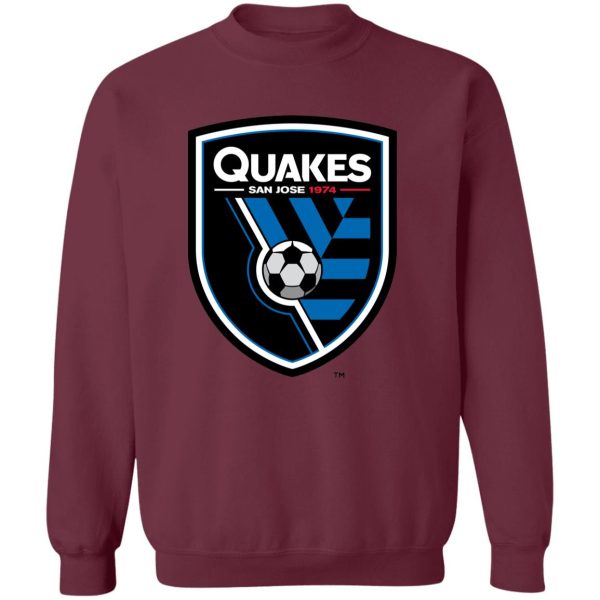 San Jose Earthquakes Unisex Sizing Blend Material Crewneck Pullover Sweatshirt - Image 5