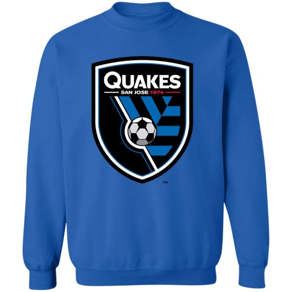 San Jose Earthquakes Unisex Sizing Blend Material Crewneck Pullover Sweatshirt - Image 9