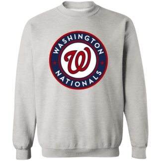 Washington Nationals Baseball Unisex Sizing Blend Material Crewneck Pullover Sweatshirt