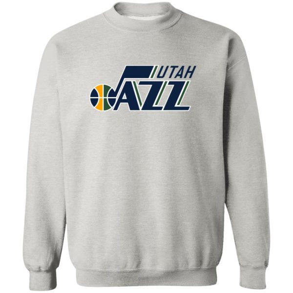 Utah Jazz Basketball Unisex Sizing Blend Material Crewneck Pullover Sweatshirt