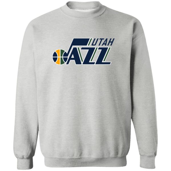 Utah Jazz Basketball Unisex Sizing Blend Material Crewneck Pullover Sweatshirt - Image 2