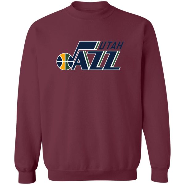 Utah Jazz Basketball Unisex Sizing Blend Material Crewneck Pullover Sweatshirt - Image 5