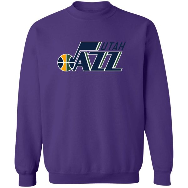 Utah Jazz Basketball Unisex Sizing Blend Material Crewneck Pullover Sweatshirt - Image 11