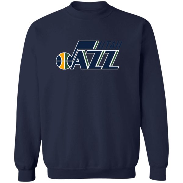 Utah Jazz Basketball Unisex Sizing Blend Material Crewneck Pullover Sweatshirt - Image 6