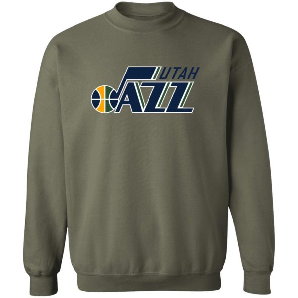 Utah Jazz Basketball Unisex Sizing Blend Material Crewneck Pullover Sweatshirt - Image 7