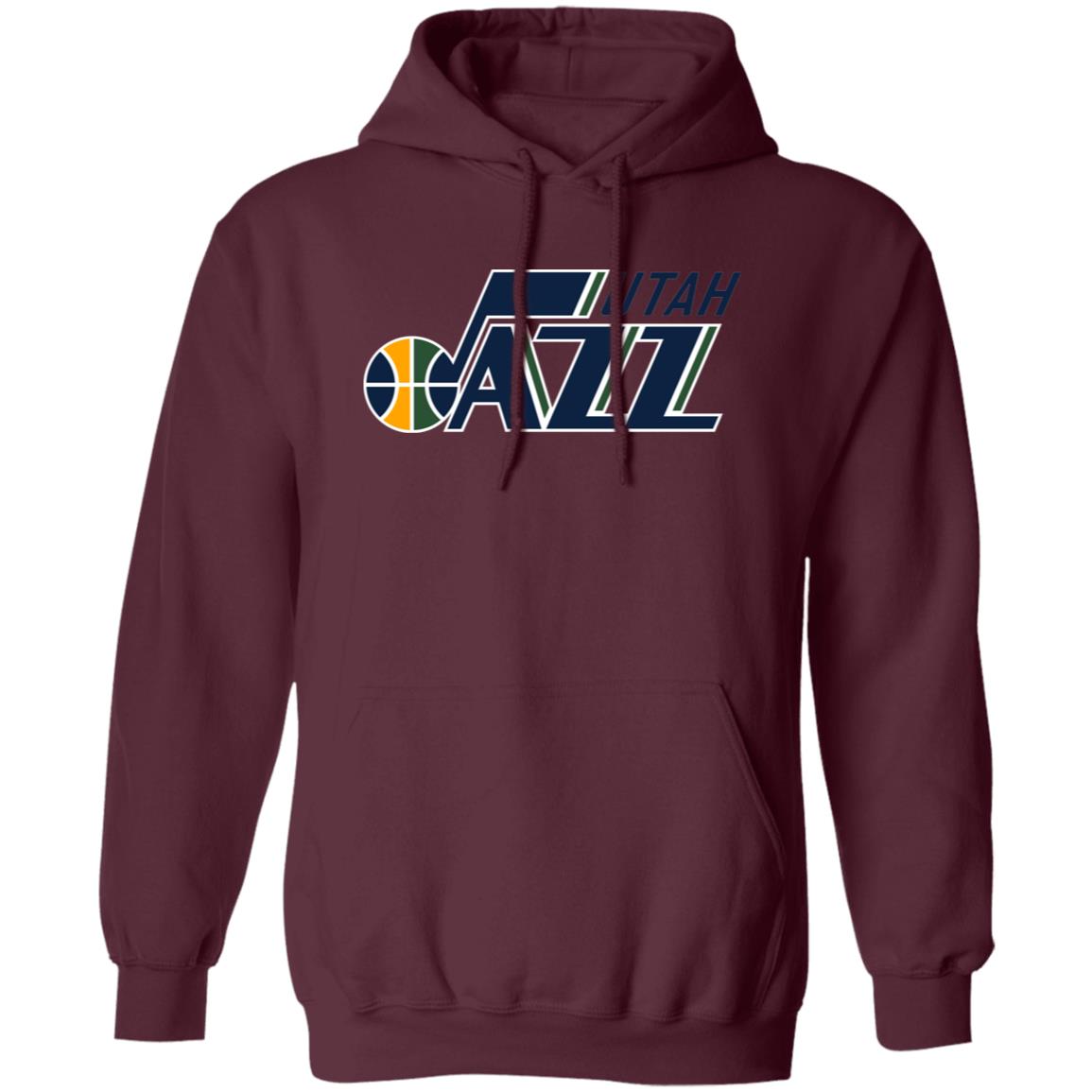 Utah Jazz Basketball Unisex Sizing Blend Material Pullover Hoodie - Image 8