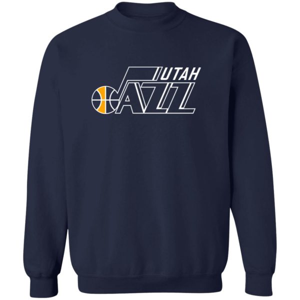 Utah Jazz Basketball Unisex Sizing Blend Material Crewneck Pullover Sweatshirt - Image 3