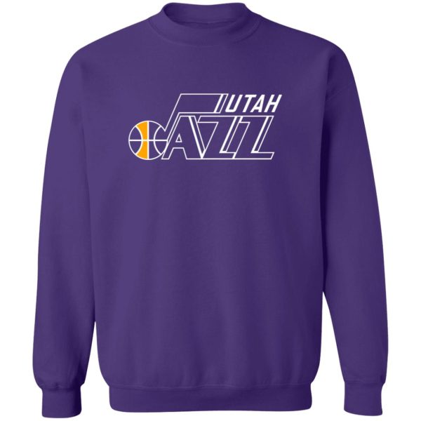 Utah Jazz Basketball Unisex Sizing Blend Material Crewneck Pullover Sweatshirt - Image 5