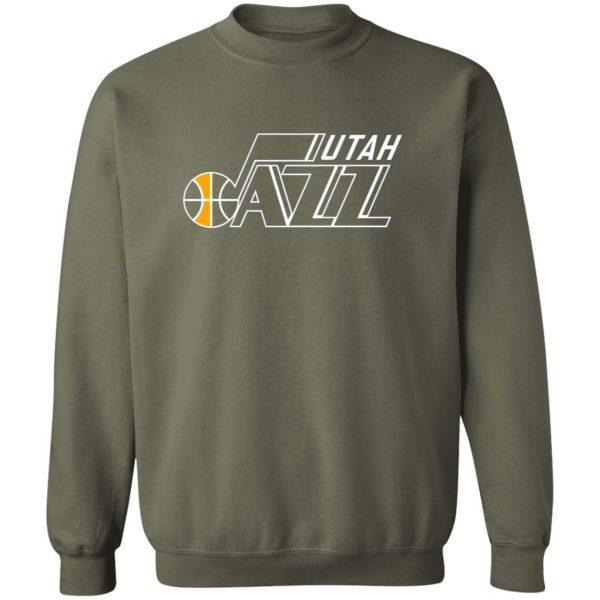 Utah Jazz Basketball Unisex Sizing Blend Material Crewneck Pullover Sweatshirt - Image 6