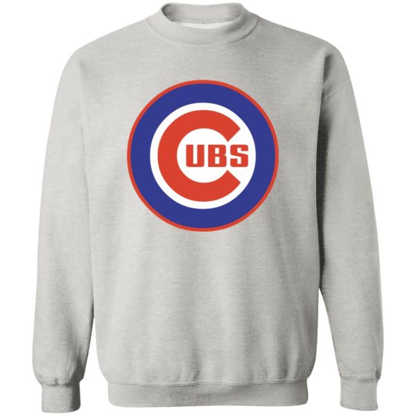 Chicago Cubs Baseball Unisex Sizing Blend Material Crewneck Pullover Sweatshirt