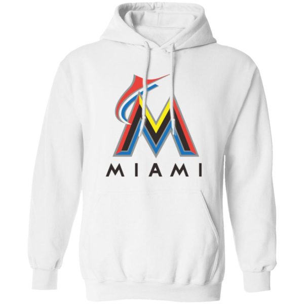 Miami Marlins Baseball  Unisex Sizing Blend Material Pullover Hoodie - Image 3