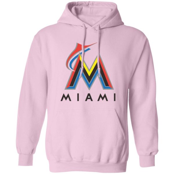 Miami Marlins Baseball  Unisex Sizing Blend Material Pullover Hoodie - Image 7