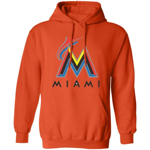 Miami Marlins Baseball  Unisex Sizing Blend Material Pullover Hoodie - Image 10