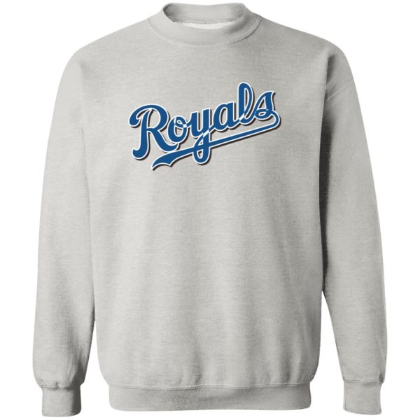 Kansas City Royals Baseball  Unisex Sizing Blend Material Crewneck Pullover Sweatshirt