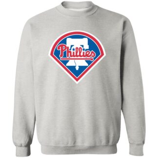 Philadelphia Phillies Baseball Unisex Sizing Blend Material Crewneck Pullover Sweatshirt