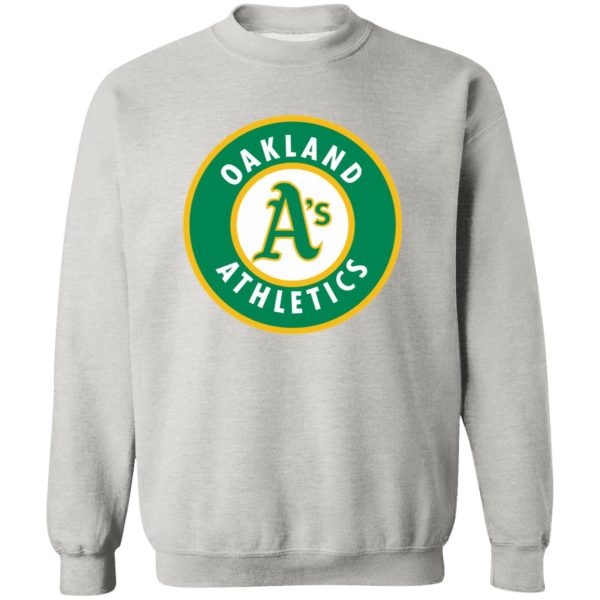 Athletics Baseball  Unisex Sizing Blend Material Crewneck Pullover Sweatshirt