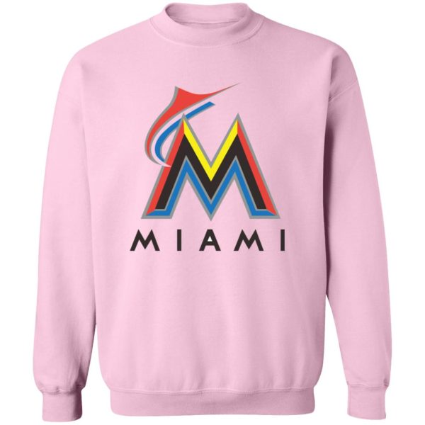 Miami Marlins Baseball  Unisex Sizing Blend Material Crewneck Pullover Sweatshirt - Image 8