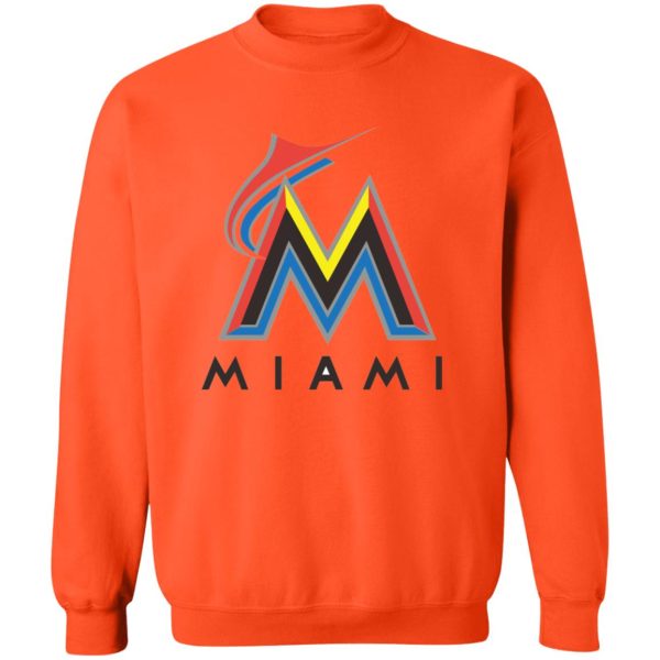 Miami Marlins Baseball  Unisex Sizing Blend Material Crewneck Pullover Sweatshirt - Image 12