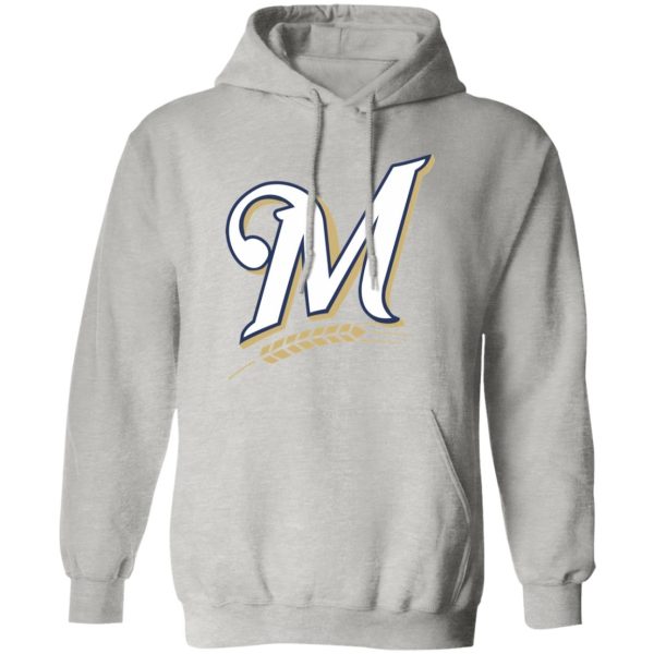 Milwaukee Brewers Baseball  Unisex Sizing Blend Material Pullover Hoodie