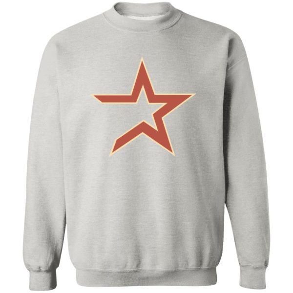 Houston Astros Baseball  Unisex Sizing Blend Material Crewneck Pullover Sweatshirt