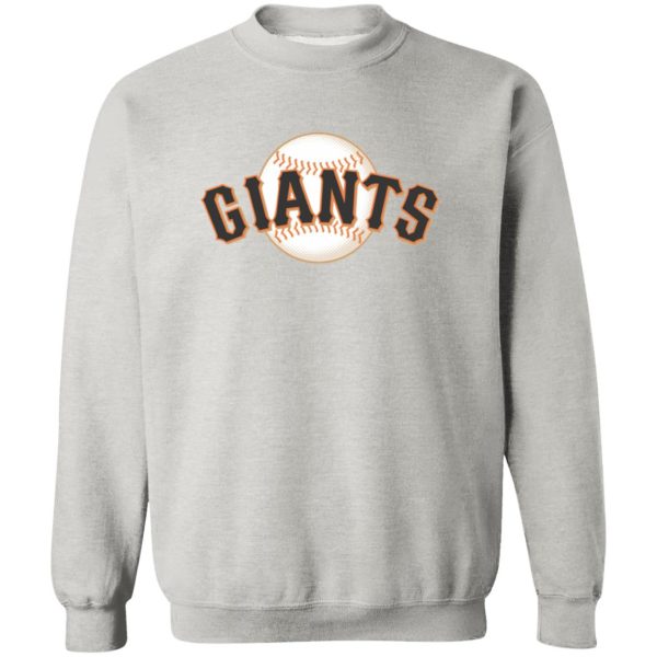 San Francisco Giants Baseball  Unisex Sizing Blend Material Crewneck Pullover Sweatshirt