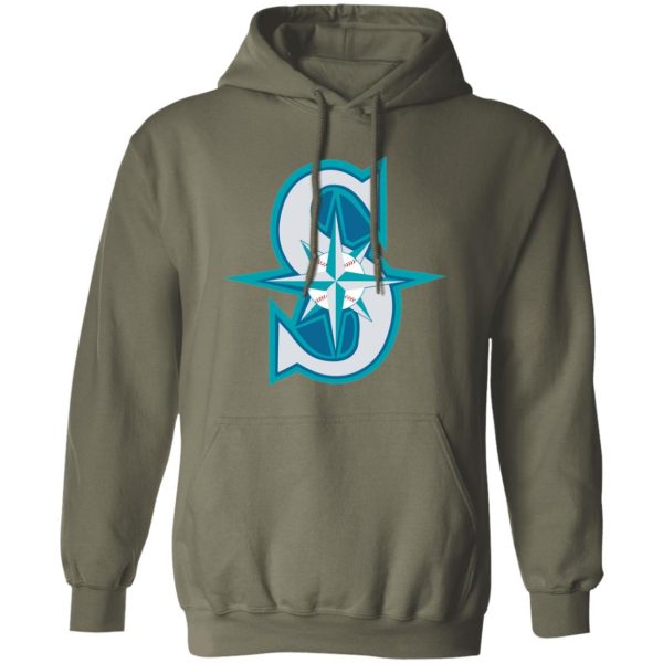 Seattle Mariners Baseball  Unisex Sizing Blend Material Pullover Hoodie - Image 4