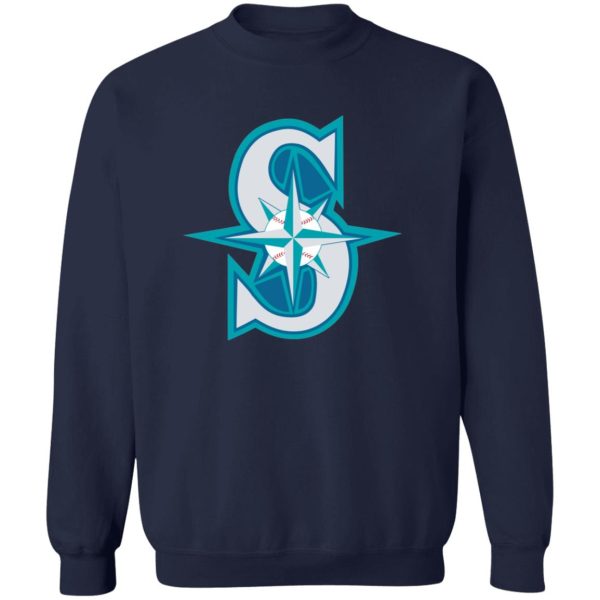 Seattle Mariners Baseball  Unisex Sizing Blend Material Crewneck Pullover Sweatshirt - Image 3