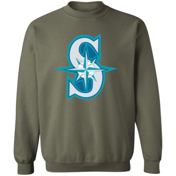 Seattle Mariners Baseball  Unisex Sizing Blend Material Crewneck Pullover Sweatshirt - Image 6