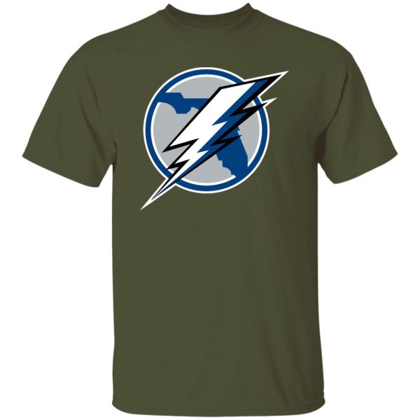 Tampa Bay Lightning Ice hockey  Unisex Cotton. T-Shirt - Image 2