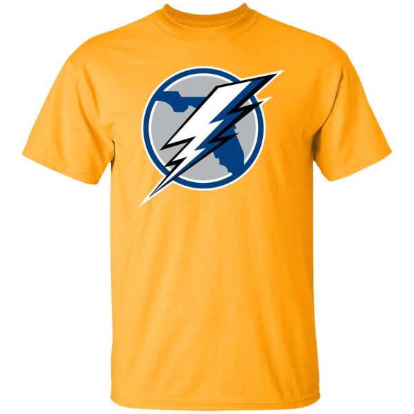 Tampa Bay Lightning Ice hockey  Unisex Cotton. T-Shirt - Image 4